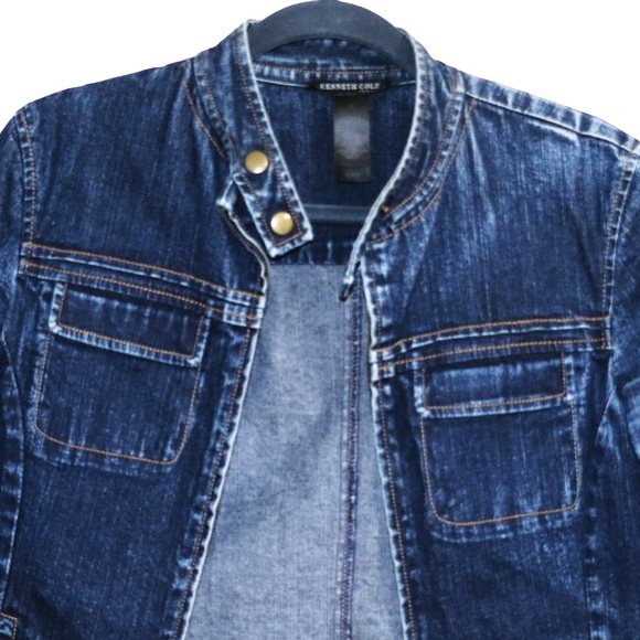 Kenneth Cole NY Jean Jacket  Size: 6 - Picture 3 of 3